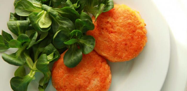 کتلت هویج با گیاهان برای کلسترول بالا
