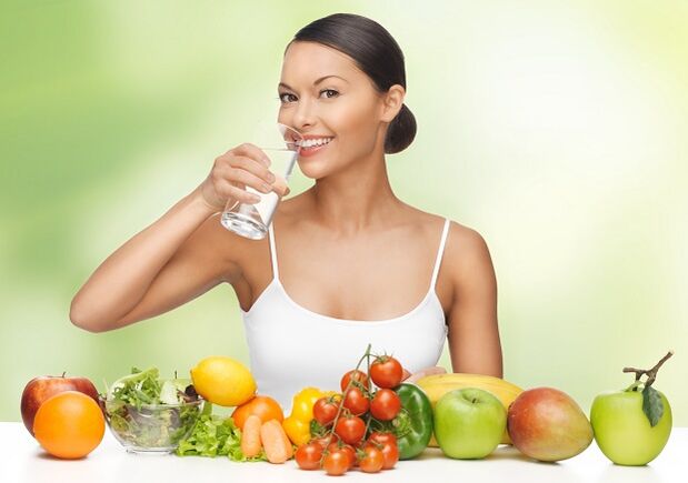 اصل رژیم آب، رعایت رژیم نوشیدن همراه با استفاده از غذای سالم است