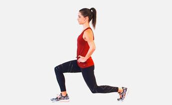لانژ یک تمرین موثر برای پمپاژ عضلات پا است. 